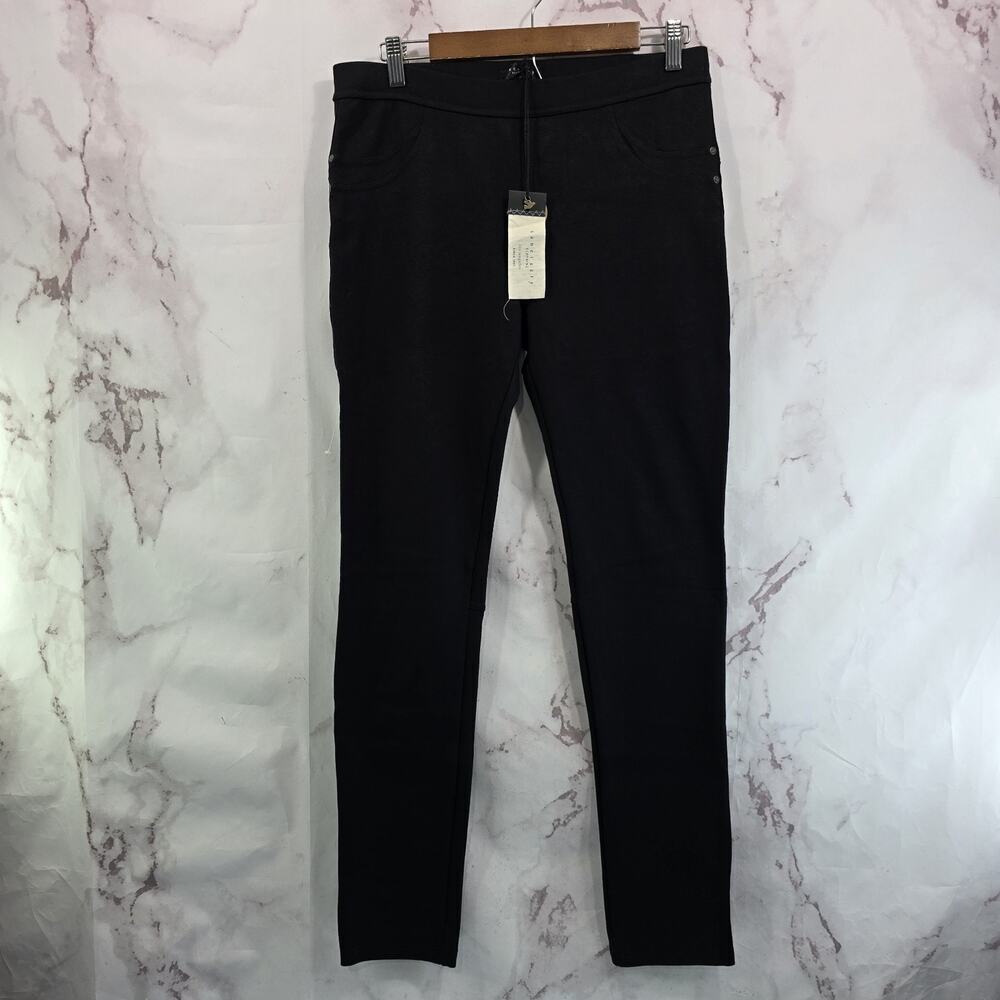 Sanctuary Pants Womens Large Black Leggings High Rise Skinny Pull On Office